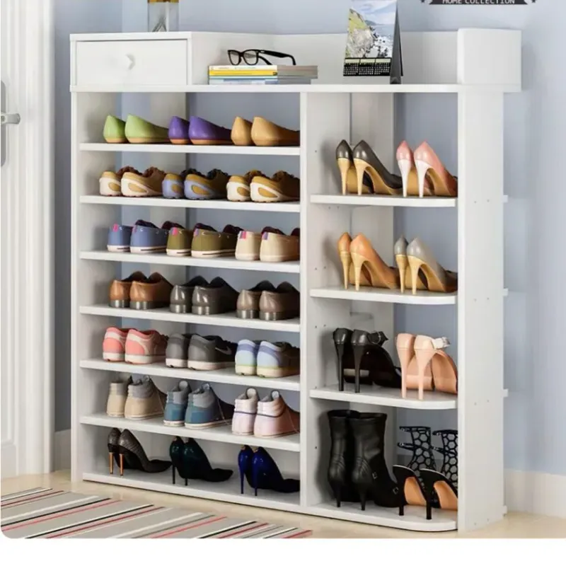 Zapateras de madera con cajón 