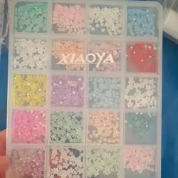 Flores de recinas de colores 