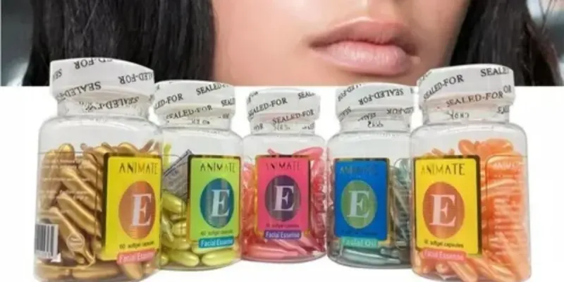 Cápsulas De Vitamina E Para El Cuidado Facial 
