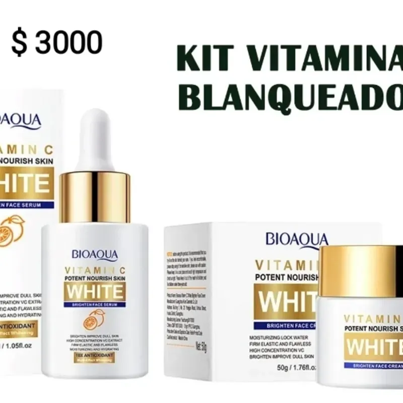 Combo De Blanqueador Facial De Vitamina C