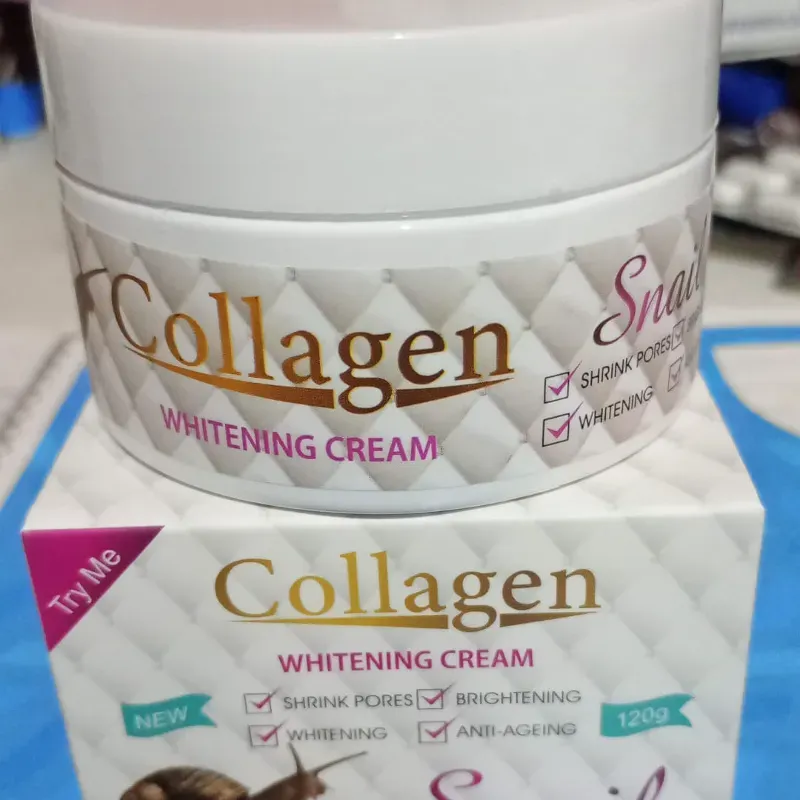 Crema Blanqueadora Facial De Baba De Caracol Con Colágeno Y Ácido Hialurónico 