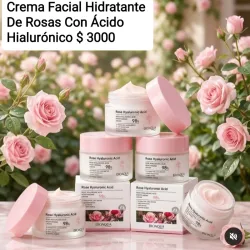 Crema De Rosas Y Ácido Hialurónico