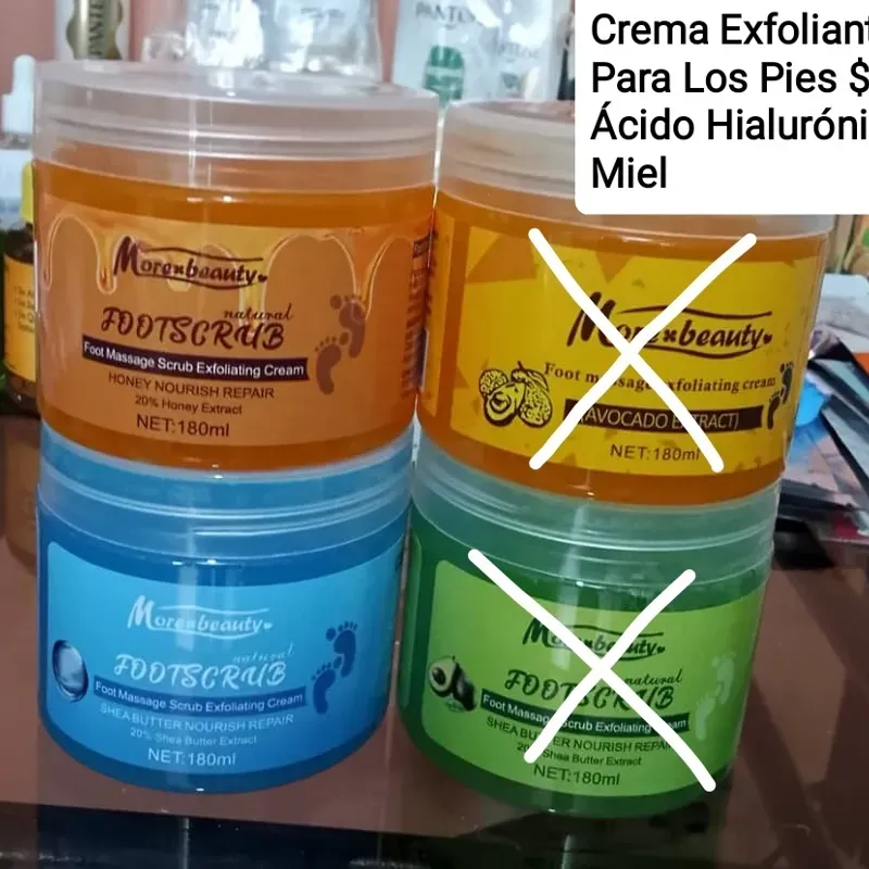 Crema Exfoliante Para Los Pies De Miel Y Ácido Hialurónico 
