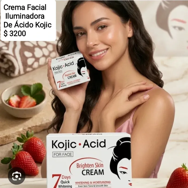 Crema Facial Iluminadora De Ácido Kojic