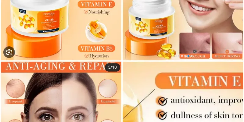 Crema Hidratante Facial De Vitamina E Con Vitamina B5