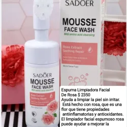 Espuma Limpiadora Facial De Rosa