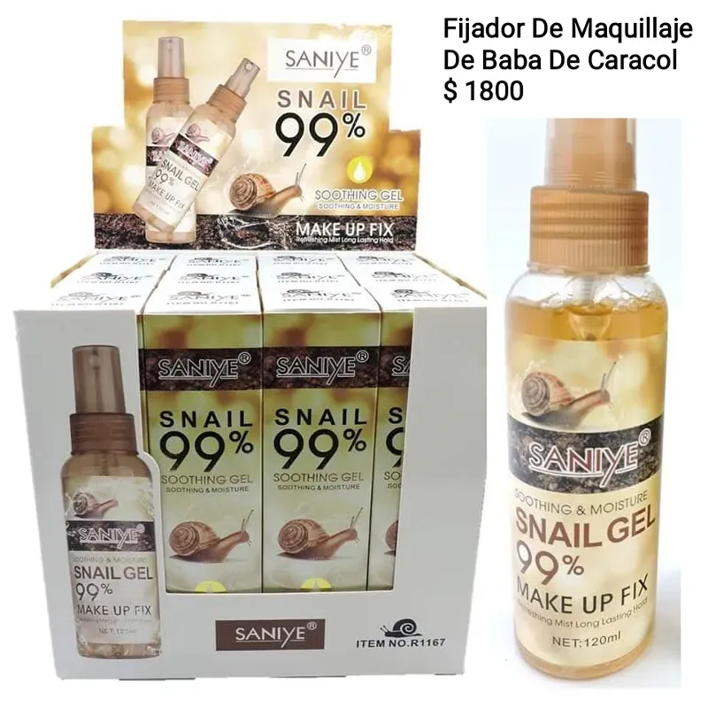 Fijador De Maquillaje De Baba De Caracol 