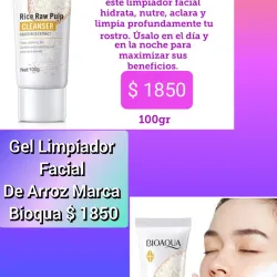 Gel Limpiador Facial De Arroz 