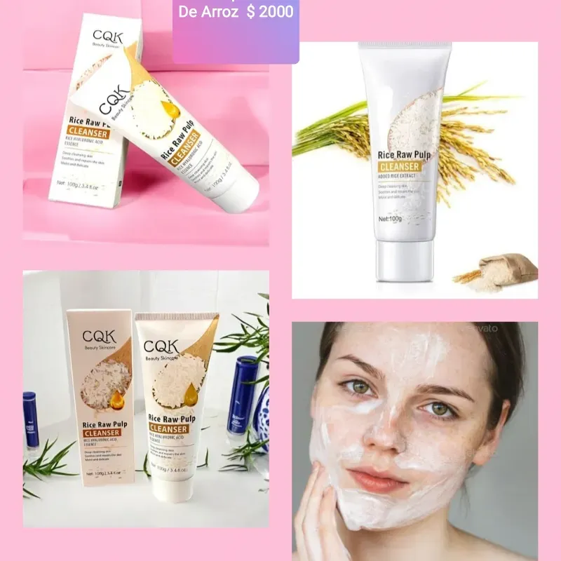 Gel Limpiador Facial De Arroz