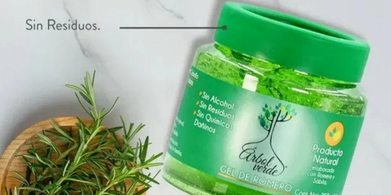 Gel Para El Cabello De Romero Y Sábila 