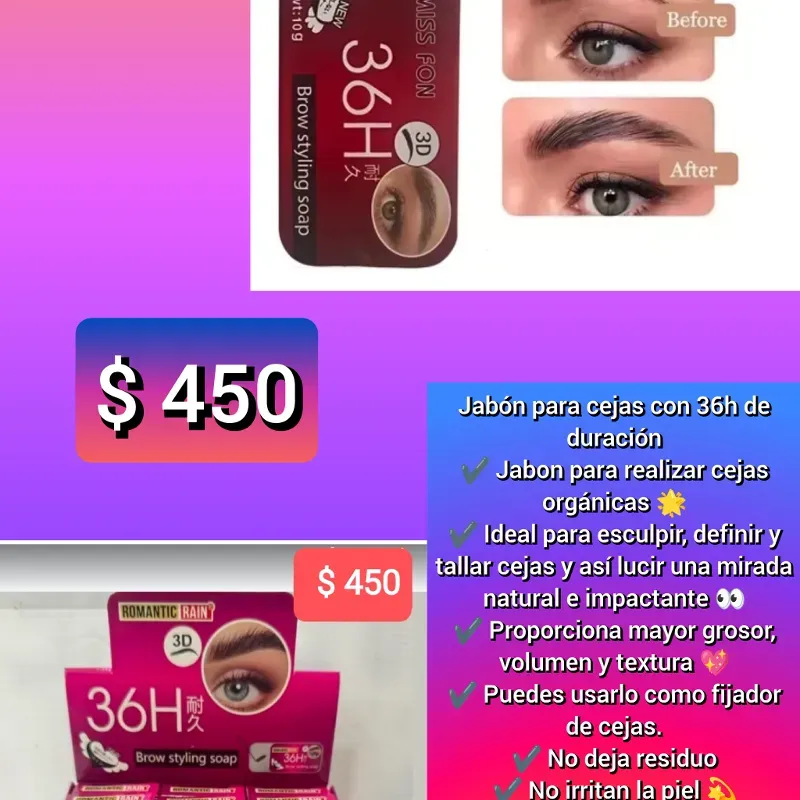 Jabón Para Cejas 36 Horas
