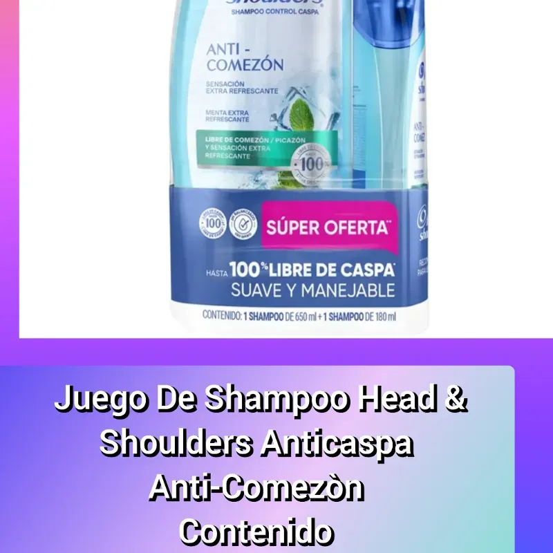 Juego De Shampoo Head & Shoulders Anticaspa Anti-Comezòn