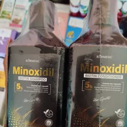 Juego De Shampoo Y Acondicionador De Minoxidil Con Biotina Para La Caída Y Crecimiento Del Cabello