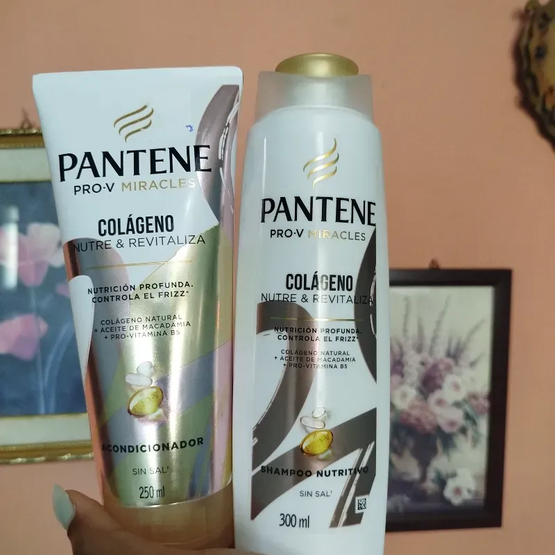 Juego De Shampoo Y Acondicionador Pantene Sin Sal De Colágeno 