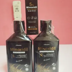 Kit Para La Caída Y Crecimiento Del Cabello Con Un 5% De Minoxidil Y Biotina