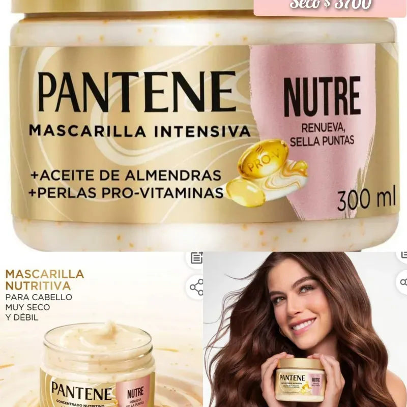 Mascarilla Capilar Pantene Para Cabellos Secos