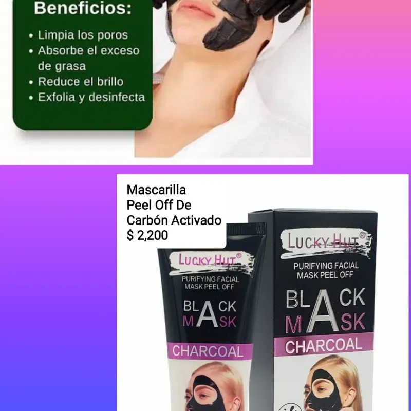 Mascarilla Peel Off De Carbón Activado 
