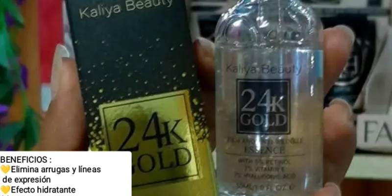 Sérum 24K Con Vitamina E, Retinol Y Ácido Hialurónico 