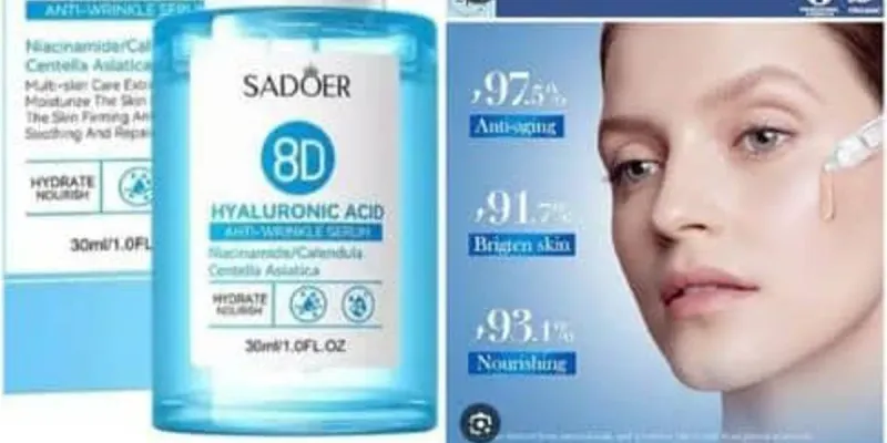 Sérum 8D De Ácido Hialurónico Con Centella Asiática , Caléndula Y Niacinamide 