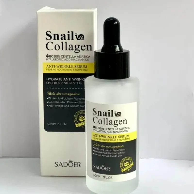 Sérum Anti-Edad De Baba De Caracol Con Colágeno, Bosein, Centella Asiática, Niacinamide Y Ácido Hialurónico 