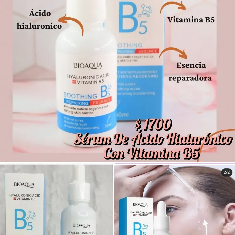 Sérum De Ácido Hialurónico Con Vitamina B5