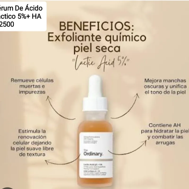 Sérum De Ácido Láctico Con 5 % + HA