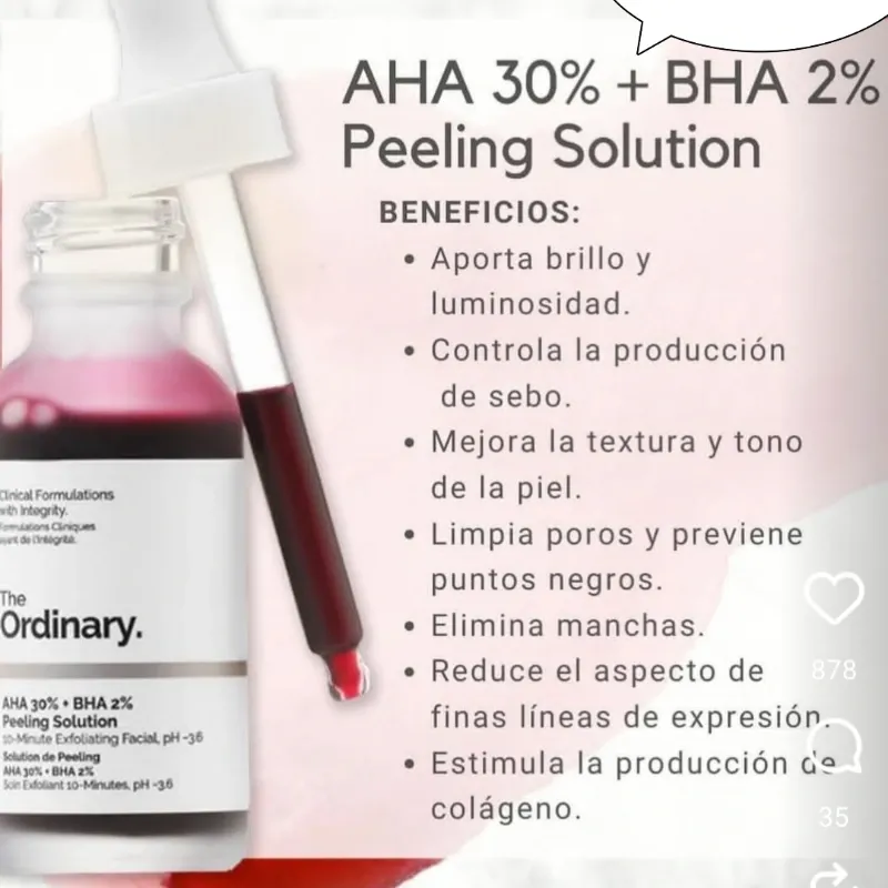 SERUM THE ORDINARY AHA 30%+BHA 2%