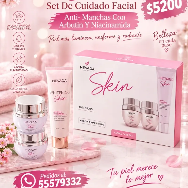 Set De Skincare Para Las Manchas De Niacinamida Y Arbutin