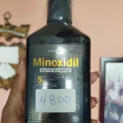Shampoo Con Minoxidil Y Biotina Para La Caída Y Crecimiento Del Cabello