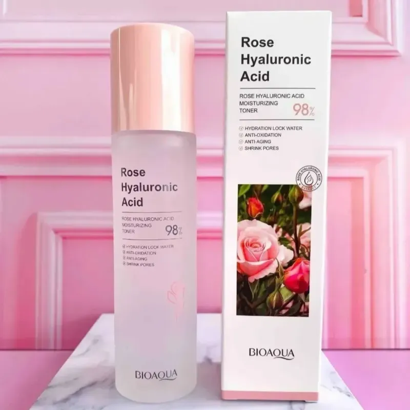 TÓNICO FACIAL DE ROSA CON ÁCIDO HIALURÓNICO