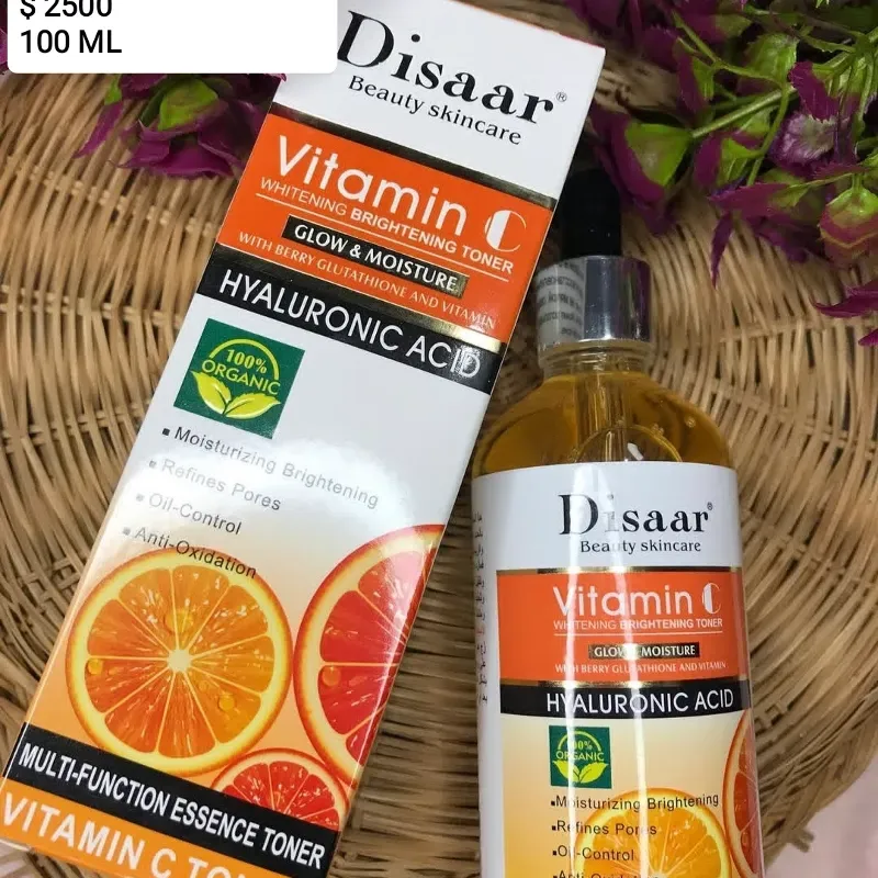 Tónico Facial De Vitamina C con Ácido Hialurónico 
