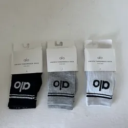 Medias Alo Blanco/ Negro / Gris