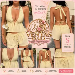 Juego de short y blusa de vuelo