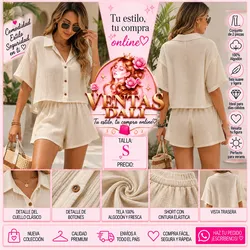 Juego de short y camisa cortas