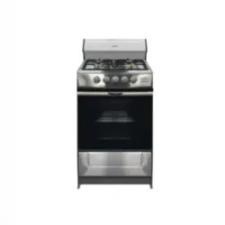 COCINA DE GAS DE 4 QUEMADORES Y HORNO DE 20" ARCO PLATEADA