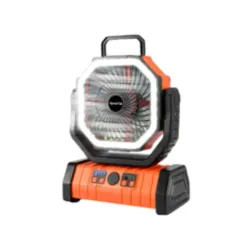 VENTILADOR RECARGABLE PORTÁTIL F6 CON LUZ LED 20000mAh NARANJA