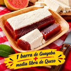 barra de Guayaba + media libra de Queso*