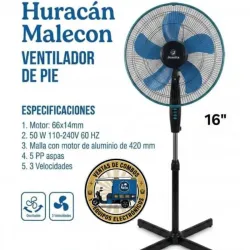 Ventilador de Pedestal 16"