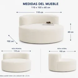 butaca redonda 400 USD