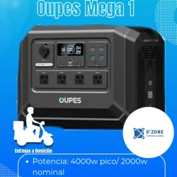 Estación de Energía Oupes Mega 1  Potencia pico: 4000w Potencia Nominal: 2000w Capacidad de Batería: 1024wh 700 USD
