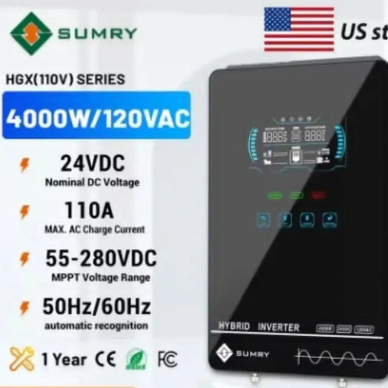 INVERSOR SUMRY 4000W,24V,110V:450USD