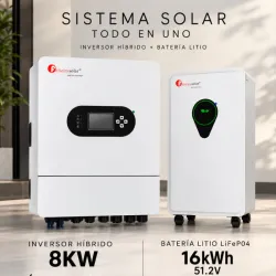Kit solar Felicity solar,inversor de 8kw con bateria de 16kw 5500 usd