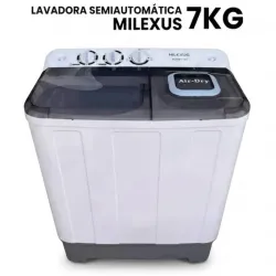 Lavadora Semiautomática milexus 7kg 160 USD