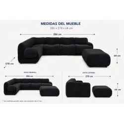 Mueble Modular negro sellado al vacío 1350 USD