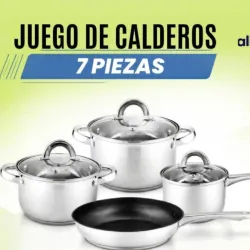 SET DE CALDERO DE 7 PIESAS All novu $ 45 USD