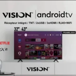 SMART TV VISION 55" CON CAJITA INTERNA : 390 USD