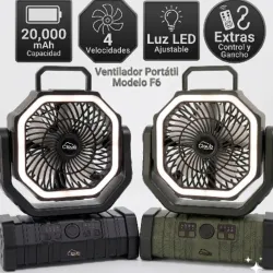 Ventilador recargable f6