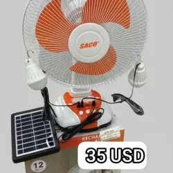 Ventilador recargable saco