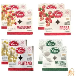 Yogurt (Fresa, Natural, Plátano y Macedonia)