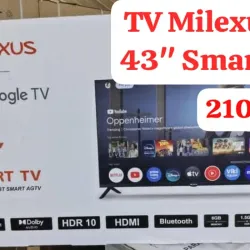 SMART TV MILEXUS 43" + CAJA DECODIFICADORA (LHZ)